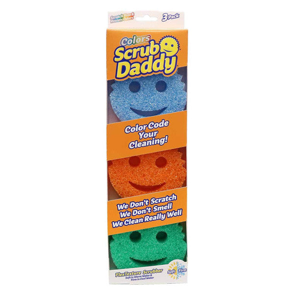Scrub Daddy Colors | spugna tre colori (3 pezzi)