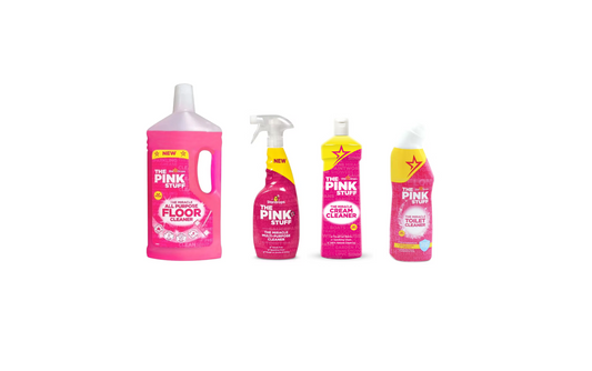 Stardrops The Pink Stuff Bundle - Detergente per pavimenti, detergente multiuso, detergente per creme e detergente per WC