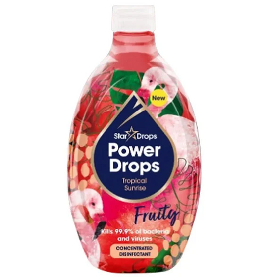 The Pink Stuff Power Drops Concentrated Disinfectant Fruity Tropical Sunrise 250ml
