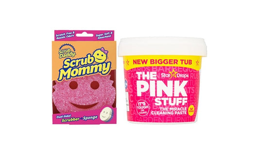 La pasta Pink Stuff 850 grammi e lo scrub originale Mommy