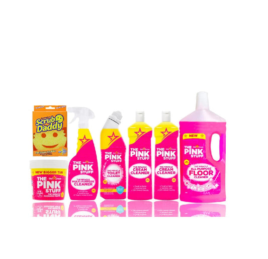 Mega set Pink Stuff - Scrub, Pasta 850g, Detergente multiuso, WC, Detergente in crema, Detergente Vloer
