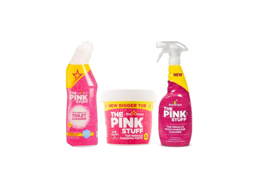 Stardrops Ultra Pinkstuff Pack - Pasta per la pulizia 850 grammi + Gel per toilette + Spray multi pulizia